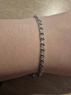 Sterling Silver 0.10ct Diamond Bracelet - Image 1 of 4