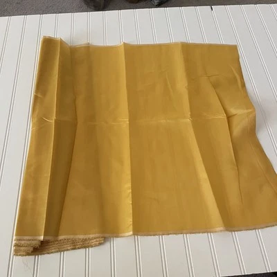 SILK Mustard-Yellow FABRIC 4 Yards x 22 Inches Wide or 144 Inches x 22 Wide - Image 1 of 4