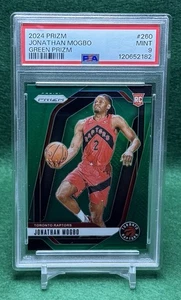 Panini Prizm Jonathan Mogbo Green Prizm Rookie #260 PSA 2024-25 COMO NUEVO 9 - Imagen 1 de 5