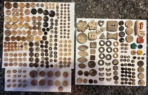 Botones de madera vintage mixtos para manualidades formas surtidas a granel hágalo usted mismo costura madera pero - Imagen 1 de 8