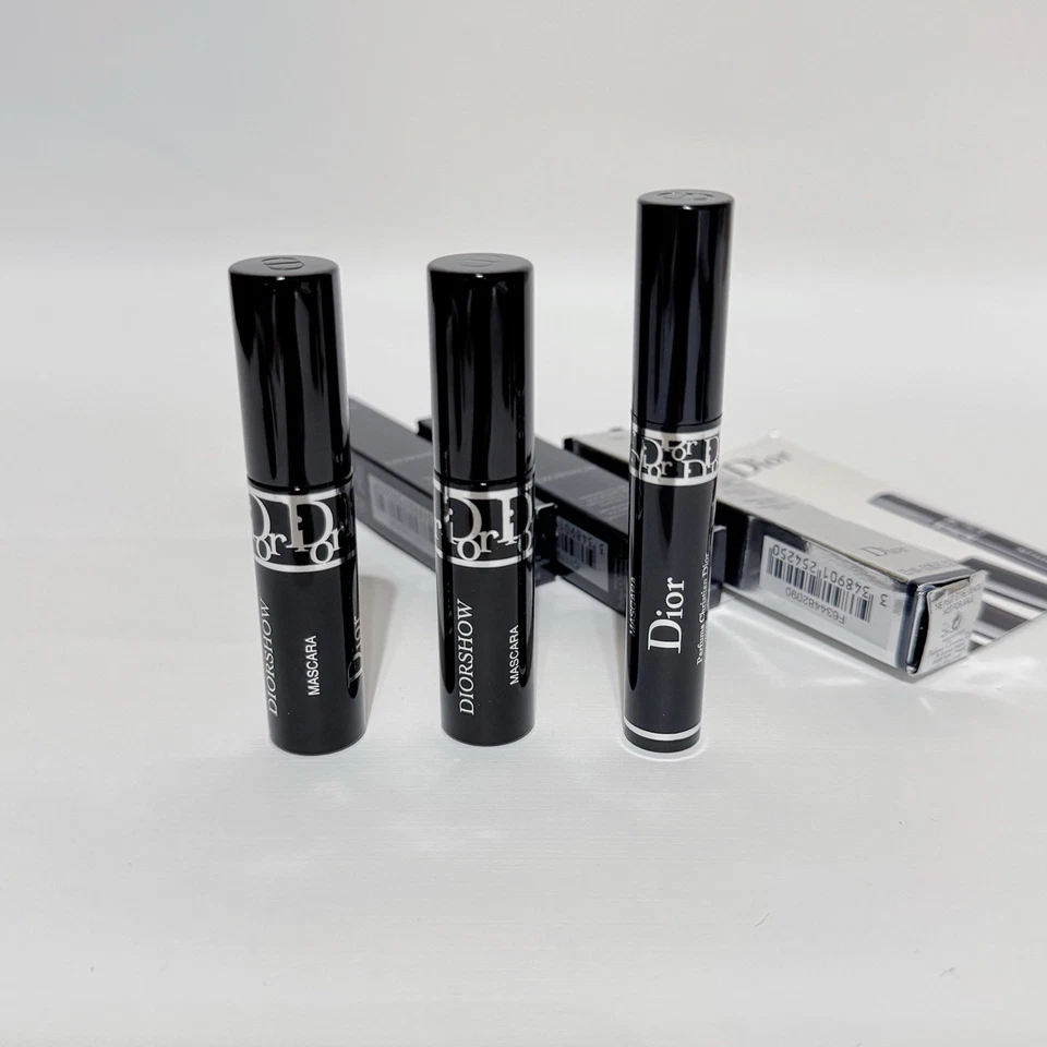 3 PC Dior DIORSHOW Mascara Volume 090 Noir /Black 4ml/ Total 9.5ml - Image 1 of 1