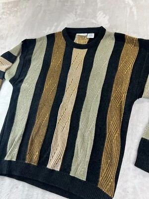 Suéter Cosby Vintage Irvine Park Woodgrain Para Hombre Tejido Texturizado Estilo Coogi XL Foto 1 de 4