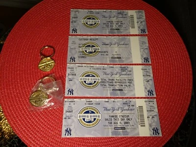 2009 inaugural new york yankees stadium tour ticket & keychain LOT X2 - Image 1 of 4