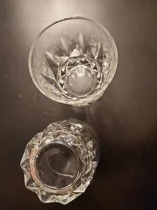 Vintage Arcoroc Frankreich Kristall arktisches Muster Felsen Whiskey Glas Set 8 - Bild 1 von 5