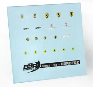 Ferrari Decal-Set BBR Maßstab 1:43 NEU OVP - Picture 1 of 2