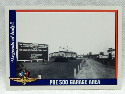INDY 500 1910 FIRST SPEEDWAY GARAGES LEGENDS OF INDY TRADING CARD #21 - Image 1 of 2