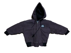 Polar King By Key Children's Lined Jacket Maroon Size Small 4-6 Distressed - Picture 1 of 8