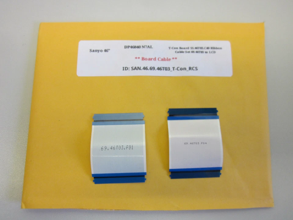 Juego de cables de cinta Sanyo 46" DP46840 N7AL T-Con Board 55.46T03.C40 69.46T03 a LCD Foto 1 de 4