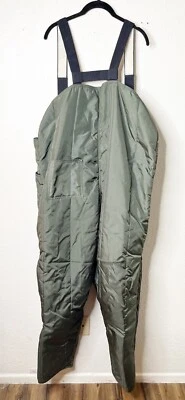 Refrigiwear Men’s Vintage Green Bib Overalls Size Super Lot 4318 Made In USA - Image 1 of 4