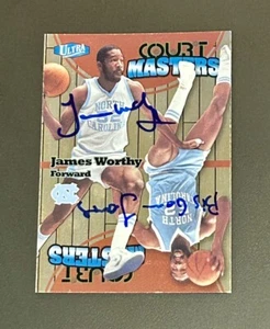 James Worthy 2011 Fleer Retro Ultra Court Masters Signed Autograph AUTO JSA HOF - Picture 1 of 5