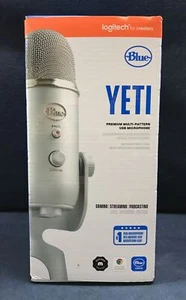 Blue Yeti Microphone Black Premium Multi Pattern USB Gaming Streaming Podcasting - Picture 1 of 6