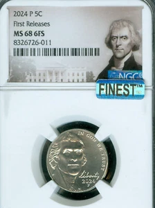 2024 P JEFFERSON NICKEL NGC MS68 PQ MAC FINEST & SPOTLESS RARE * - Picture 1 of 2