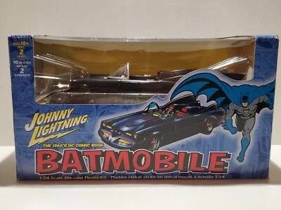 Johnny Lightning 1960's Batmobile TV Show DC Comic Batman 1:24 Model Kit Car - Image 1 of 4