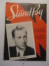 STAND BY MAGAZINE MAY 1937 FRANK BAKER BARN DANCE VINTAGE WLS CHICAGO RADIO