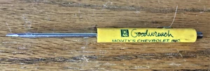 Mr Goodwrench Small Yellow Screwdriver MONTY'S CHEVROLET VICTORVILLE CA. - Picture 1 of 3