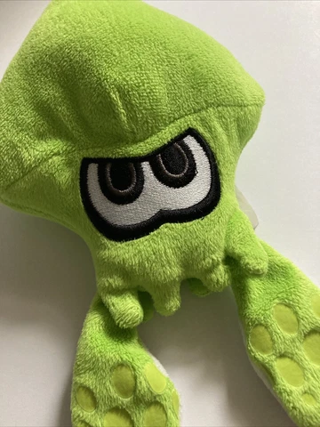 Jakks Pacific World of Nintendo 8" Splatoon Green Inkling Squid 2016 Plush Cover
