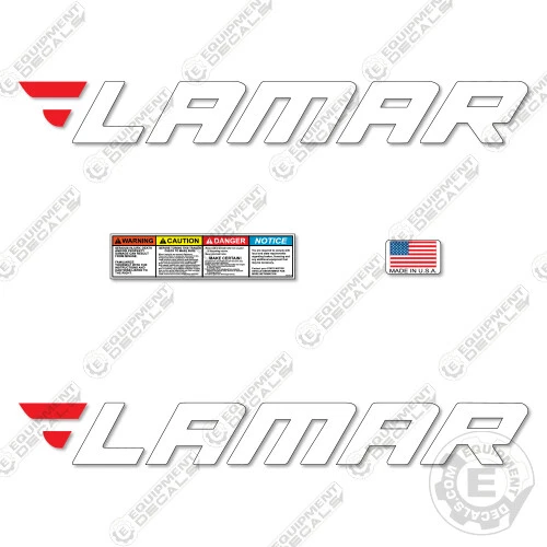 Fits Lamar Trailer Decal Kit (Set of 2) Flatbed 32.5" Replacement Decals  - Image 1 of 1