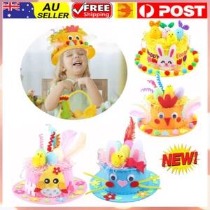 Easter Bonnet Easter Make Your Own Bonnet Hat Craft Set with Chicks,Egg Nest GT - Picture 1 of 25