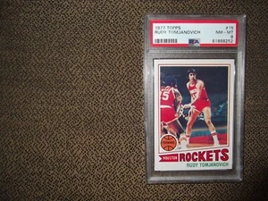 1977-78 Topps Basketball Set Rudy Tomjanovich #15 PSA 8 NM-MT, HOF - Bild 1 von 2