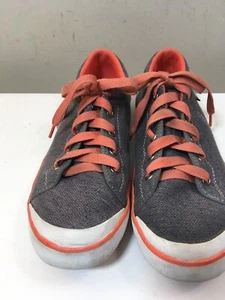 Women's Teva Lace-up Canvas Sneakers Gray Orange Size 7 B - Picture 1 of 12