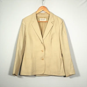 Windsmoor Woollen Single Breasted 3 Button Jacket - Cream - 12/14 - Vintage - Picture 1 of 8