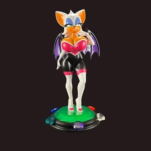 Rouge the Bat Statue - Painted or Kit -  Designed by PolyBitsArt - Picture 1 of 5