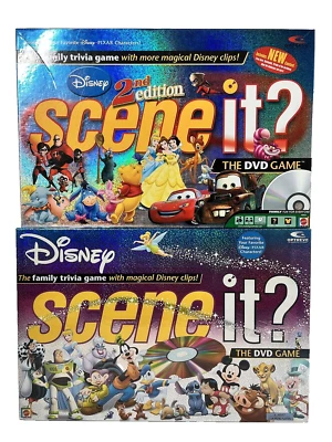 Disney Scene It 1st and 2nd Edition DVD Trivia Board Game Complete - Image 1 of 4