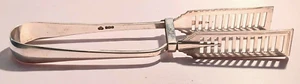 Sterling Sheffield England 1928 Goldsmiths L & D Large Asparagus Tongs- 9" - Picture 1 of 4