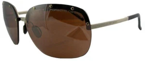 Gafas de sol para hombre y mujer PORSCHE DESIGN P8576 NUEVAS gafas de sol marrón - Imagen 1 de 3