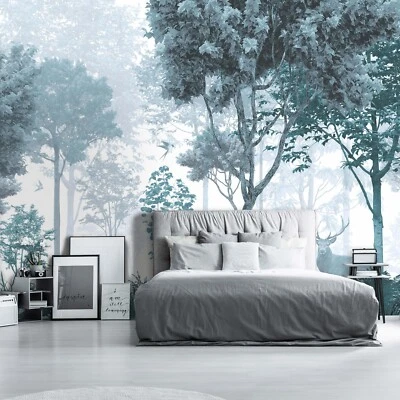 Papel Pintado Bosque 312x219 cm Adultos Dormitorio Pared Mural No Tejido Foto 1 de 4