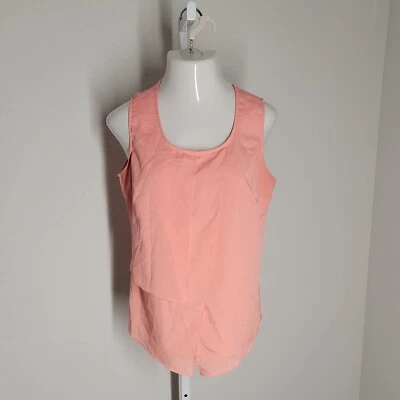 Milano милый блузка верх ~ Sz L ~ без рукавов ~ коралловый розовый  - Изображение 1 из 4