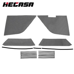4PCS FOR CORVETTE C8 2020-2024 RADIATOR MESH GRILL GRILLE GUARDS COVERS BLACK - Picture 1 of 19