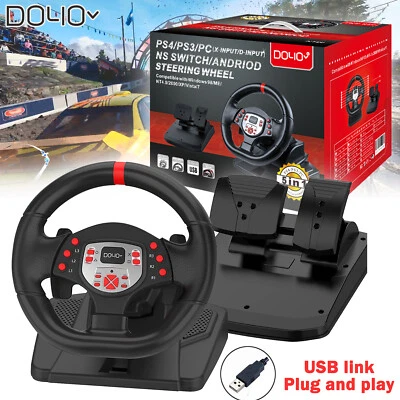 Juego de pedales de volante DOYO Racing para PC PS3 PS4 Switch Android XBOX 360 ONE Foto 1 de 4