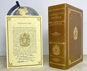Lafayette in America SIGNED by Louis Gottschalk Bicentennial Limited 1st Edition - Picture 1 of 9