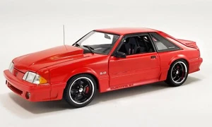 1988 FORD MUSTANG GT STREET FIGHTER RED BLACK INTERIOR 1:18 GMP 19002 ACME - Picture 1 of 7