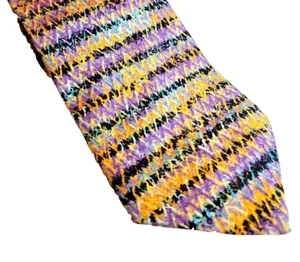 CRAVATTA CRAVATTA COLLO MISSIONI 100% seta Made in ITALY 3-3/8" con X 56" l - Colorata! - Foto 1 di 8