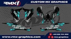 Can-Am DS 450 Graphics Decals Stickers Dekor Rival Designs RMX Graphics - Picture 1 of 3
