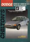 Total Car Care Repair Manuals Dodge Colt and Vista, 1990-93 by Chilton MN517