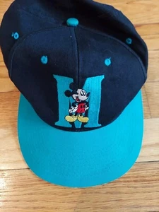 Mickey Mouse (Teal & Black) Snap Back Cap, Fast Shipping - Picture 1 of 3
