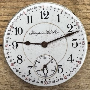 16s Hampden Pocket Watch Movement - Grade 104 - 23 Jewels, Adjusted 5 Positions - Picture 1 of 2