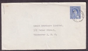 Canada 1956 cover (front) Fort St John BC to Gault Brothers Vancouver - Picture 1 of 1