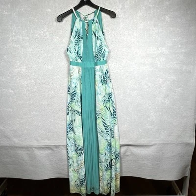 Marciano Guess на Marciano макси платье X-Small синий зеленый мульти без рукавов - Изображение 1 из 4