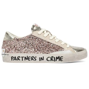 Crime London sneakers donna Distressed glitter rosa - Imagen 1 de 1