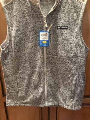 Columbia Hombre Suéter Chaleco Climático II Polar Ajuste Activo Gris Marfil AO9280 278 Foto 1 de 4