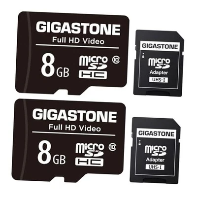  8GB Micro SD Card 2-Pack, Full HD Video, Surveillance Security 8GB FHD 2-Pack - Image 1 of 4