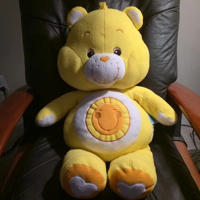 Care Bears 2004 enorme 30" Sunshine Funshine Vintage Peluche Jumbo Oso Grande Amarillo Foto 1 de 4