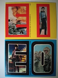 STAR WARS THE EMPIRE STRIKES BACK STICKERS #21 + 44  1980 - Picture 1 of 5