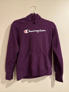 Girls’ Deep Purple Champion Hoodie With Drawstrings - Picture 1 of 2