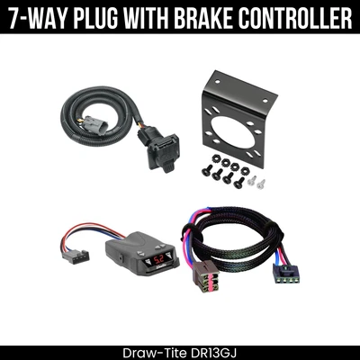 Control de freno de cableado de 7 vías DrawTite para 99-04 Ford F-250 350 450 550 Super Duty Foto 1 de 4