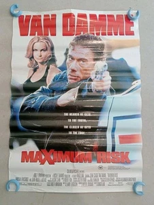 Maximum Risk 1996 Original One Sheet Rolled Movie Poster Van Damme Vintage - Picture 1 of 1
